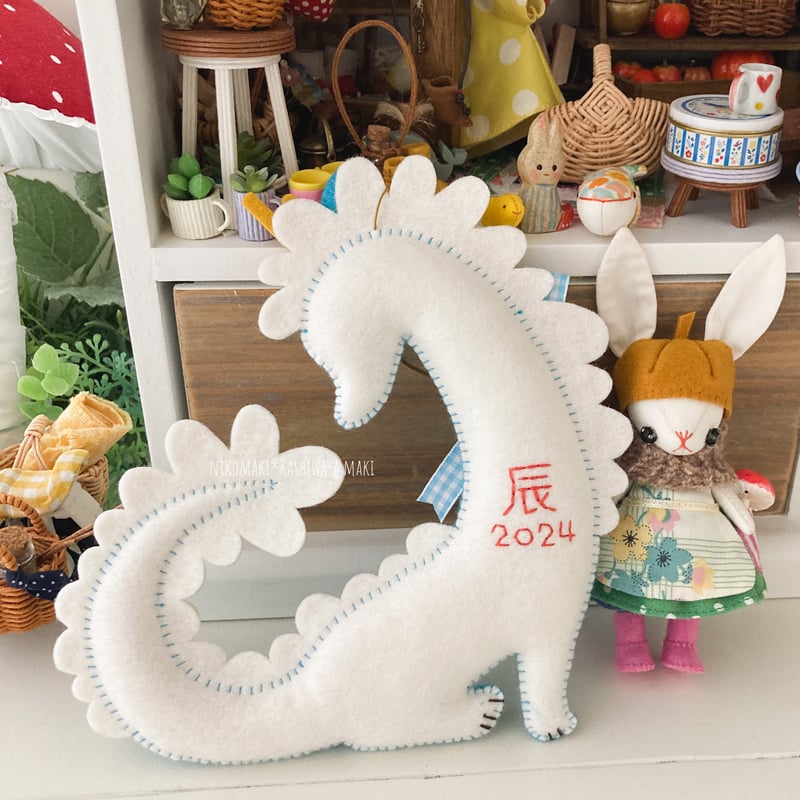 辰年の龍マスコットのPDF型紙＆作り方②詳細バージョン | nikomaki