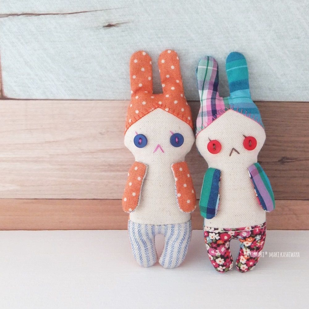 ずきんうさぎのぬいぐるみ | nikomaki*nuigurumi store