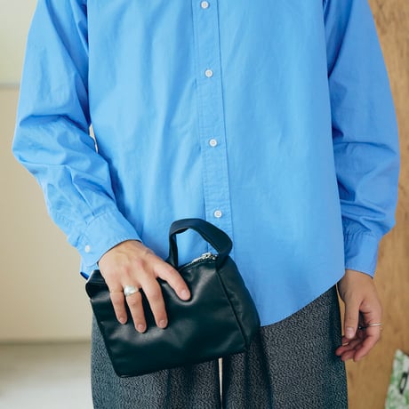 Leather handbag｜Small black + Leather pouch
