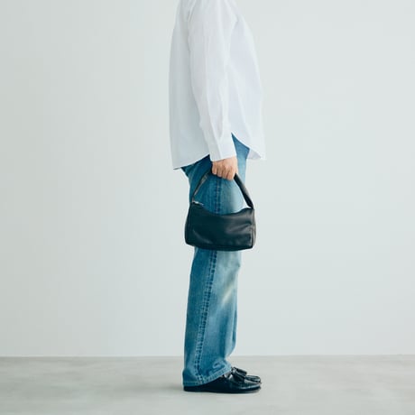 Leather handbag｜Small black + Leather pouch