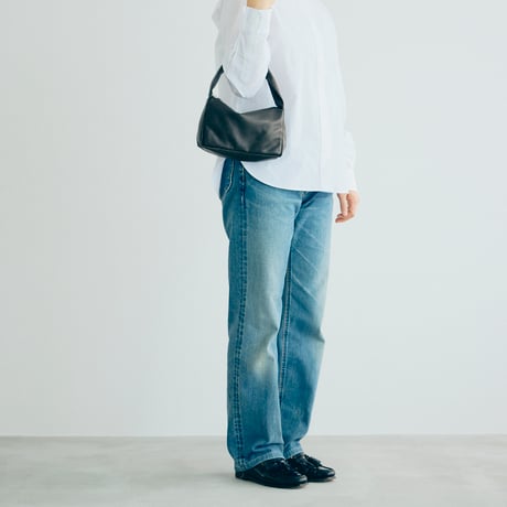 Leather handbag｜Small black + Leather pouch