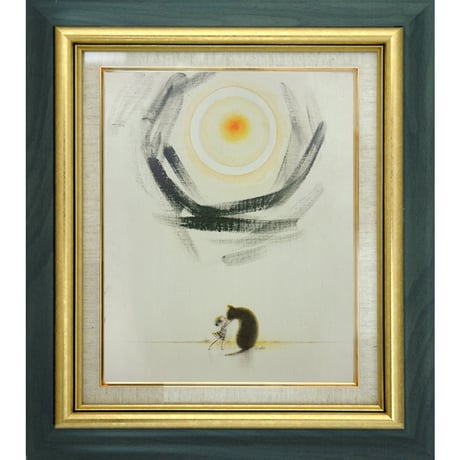 絵画 インテリア 油絵 F3-092018 可愛い子犬（猫）と女の子 絵画 インテリア 油絵 F3-092018 可愛い子犬（猫）と女の子 絵画