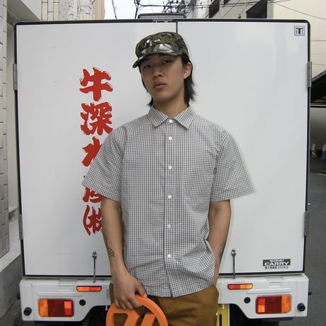 Mini Check Shirts (White)