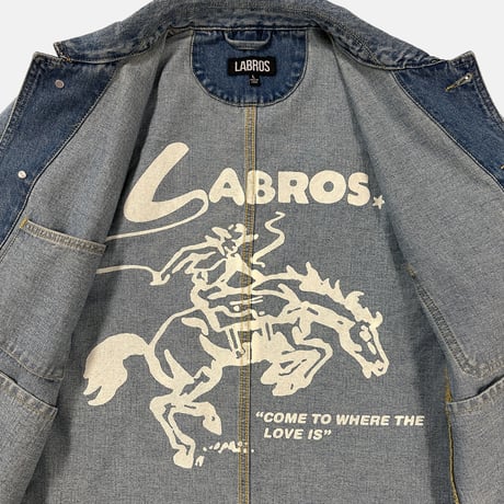 Denim Utility Chore Jacket (Light Indigo)