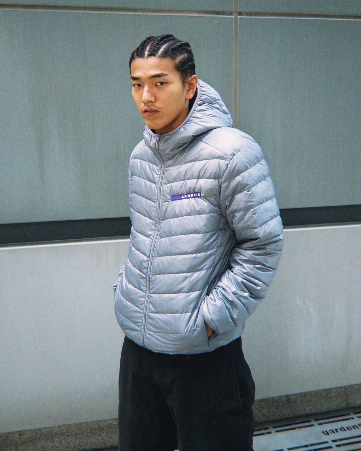 Light Weight Hooded Padded Jacket (Silver) | La