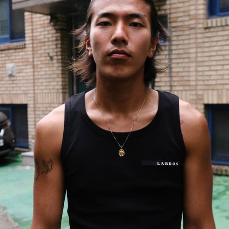 Rubber Patch Tank Top (Black)