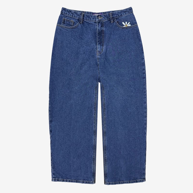 Smart Daisy Baggy Jeans (Indigo) | Labros Japan