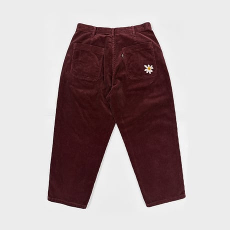 Daisy Corduroy Pants (Burgundy)