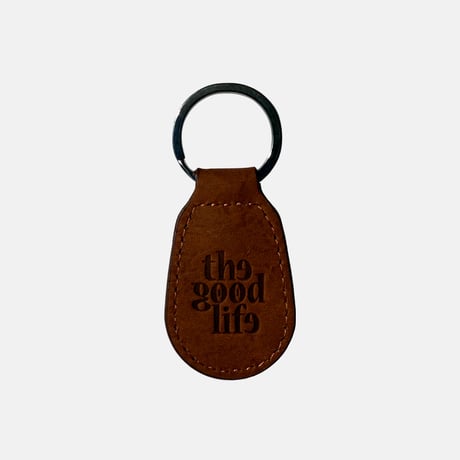 Heart Leather Keychain (Brown)