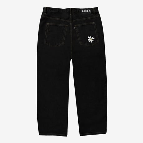 Smart Daisy Baggy Jeans (Black/Copper)