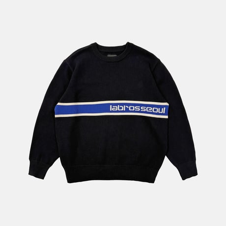 Logo Stripe Sweater (Black)