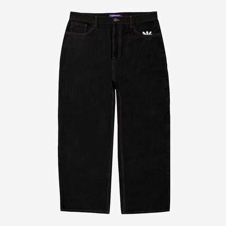 Smart Daisy Baggy Jeans (Black/Copper)