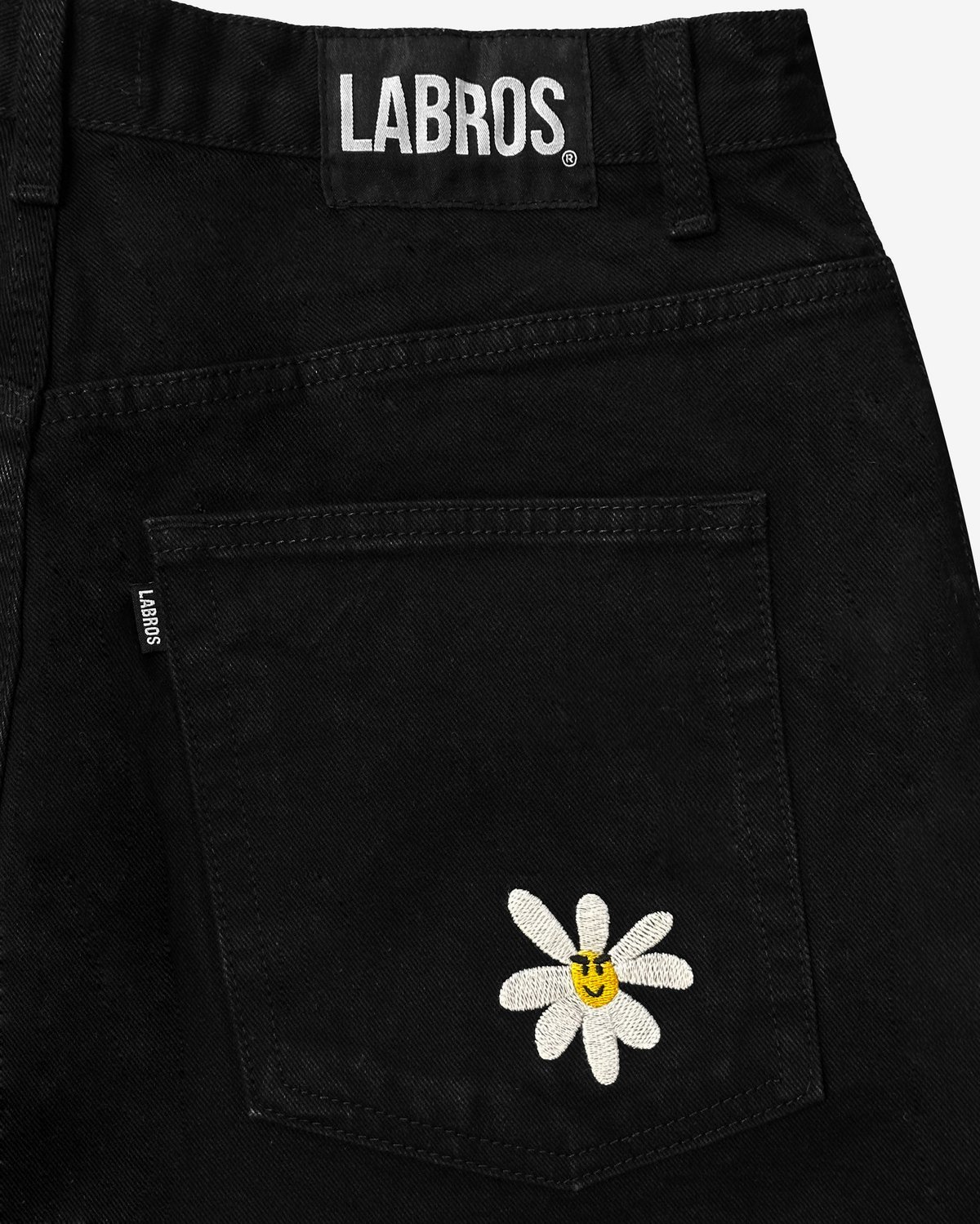 パンツ LABROS smart daisy baggy jean Smart Daisy Baggy Jeans (Black) | Labros Japan