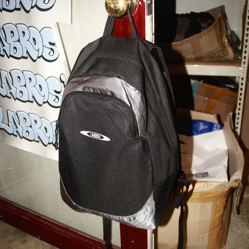 Oval Logo Backpack (Black) | Labros Japan