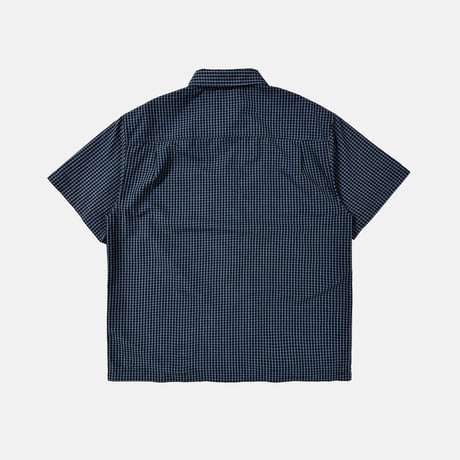 Mini Check Shirts (Navy)