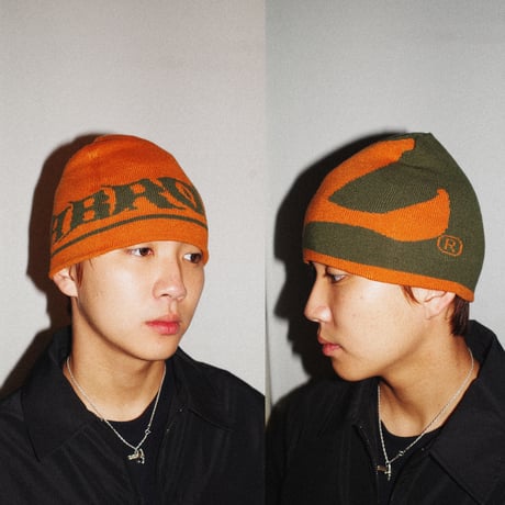 Reversible Skate L Logo Beanie (Olive)