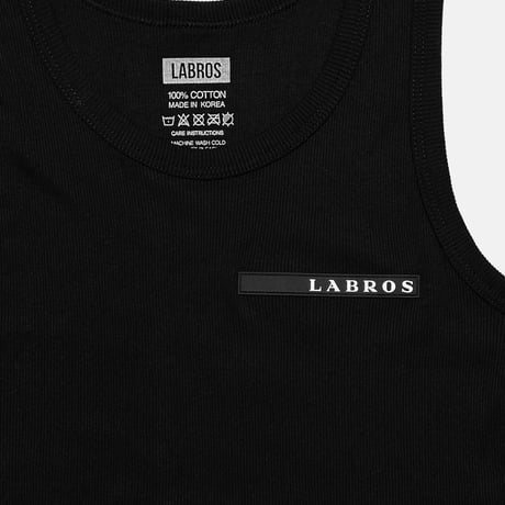 Rubber Patch Tank Top (Black)