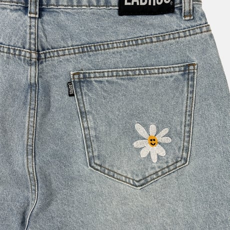 Daisy Baggy Shorts (Light Indigo)