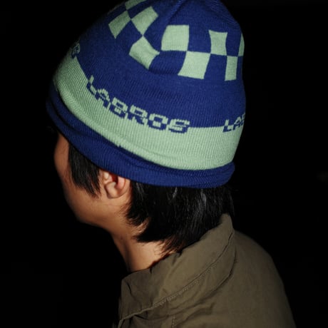 Checkerboard Beanie (Navy)