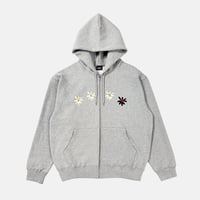 4 Daisy Terry Zip Up Hoodie (Grey)