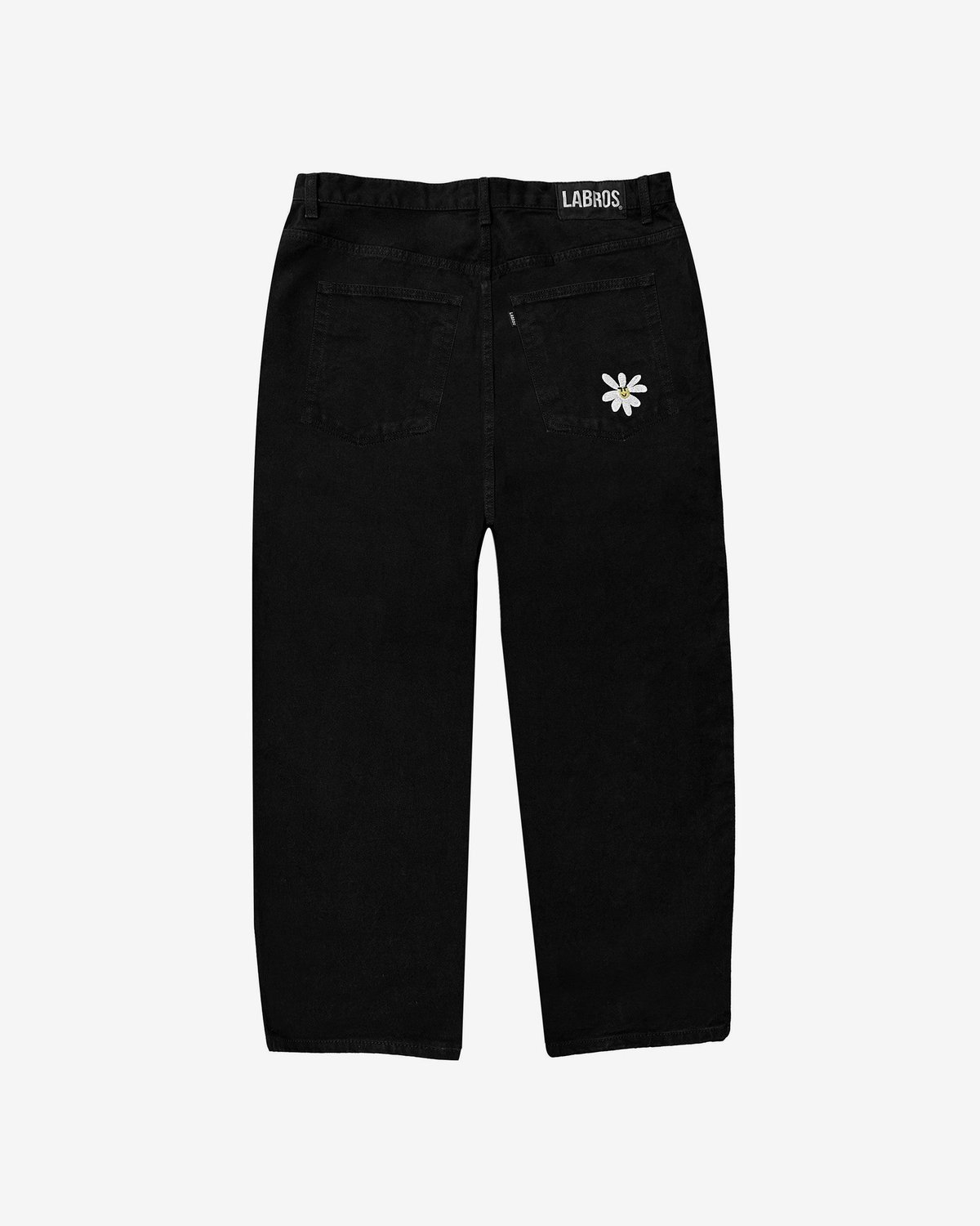 メンズ LABROS ブラックデニム washed black