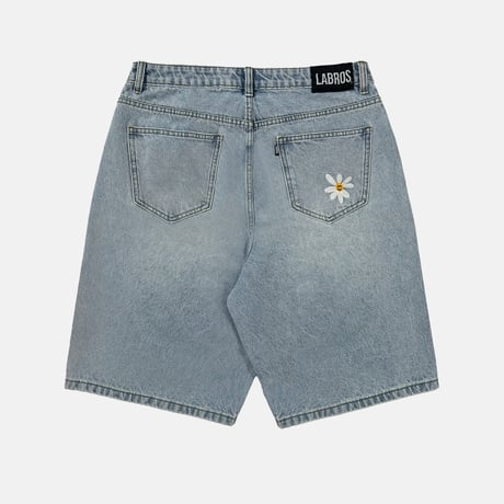 Daisy Baggy Shorts (Light Indigo)