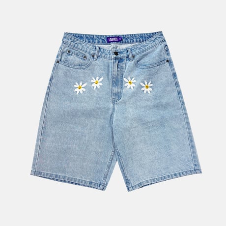 4 Daisy Shorts (Light Indigo)