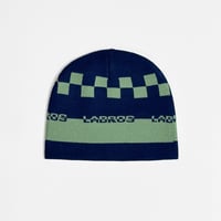 Checkerboard Beanie (Navy)
