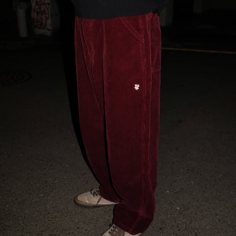 Daisy Corduroy Pants (Burgundy)