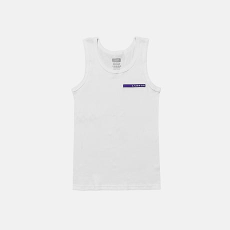 Rubber Patch Tank Top (White)