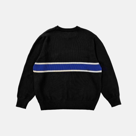 Logo Stripe Sweater (Black)