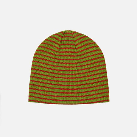 Stripe Short Beanie (Olive)