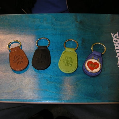 Heart Leather Keychain (Lime)