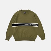 Logo Stripe Sweater (Olive)