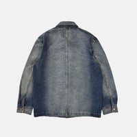 Denim Utility Chore Jacket (Light Indigo)