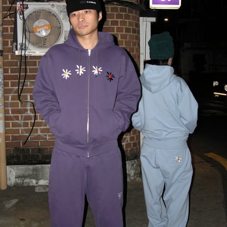 Daisy Terry Sweat Pants (Deep Purple)