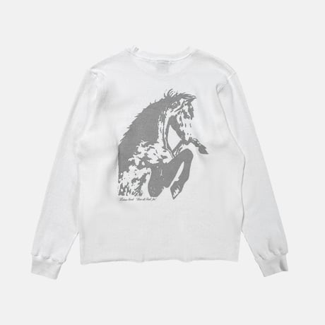 Horse Thermal LS Tee (White)