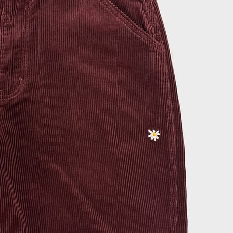 Daisy Corduroy Pants (Burgundy)