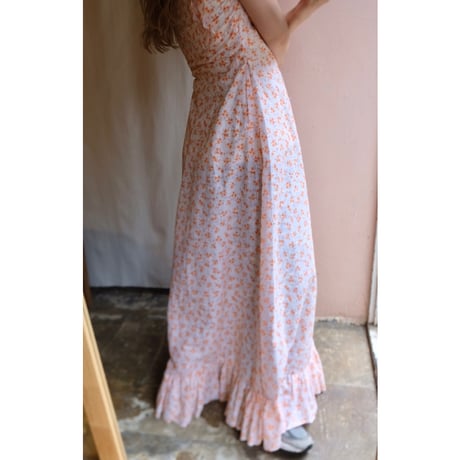 orange flower one-piece