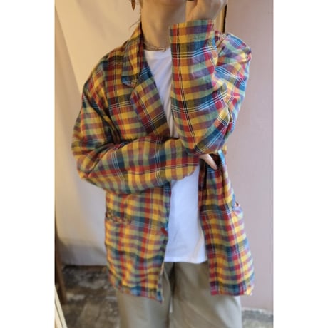 colorful check jacket