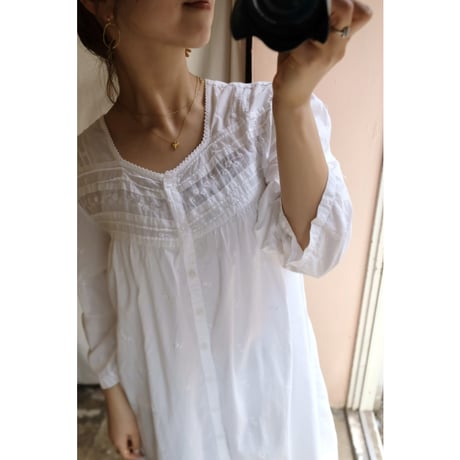 white embroidery one-piece