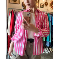 pink stripe shirt