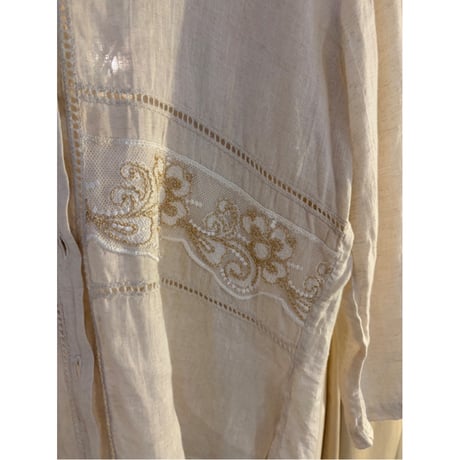 ivory embroidery shirt