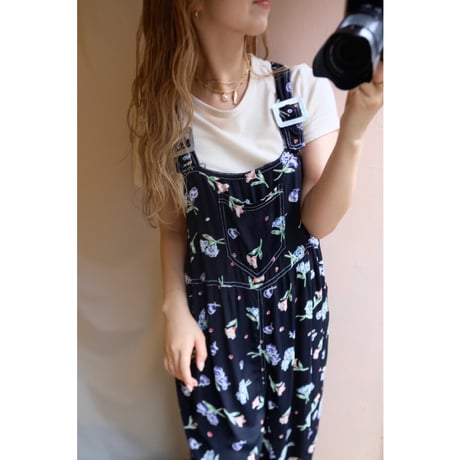 black flower overall