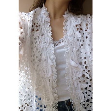 flower dot blouse