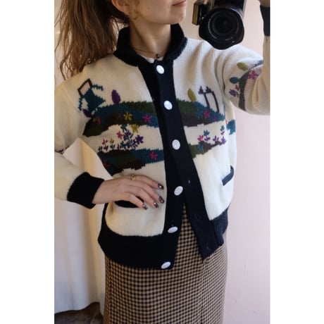 design knit cardigan