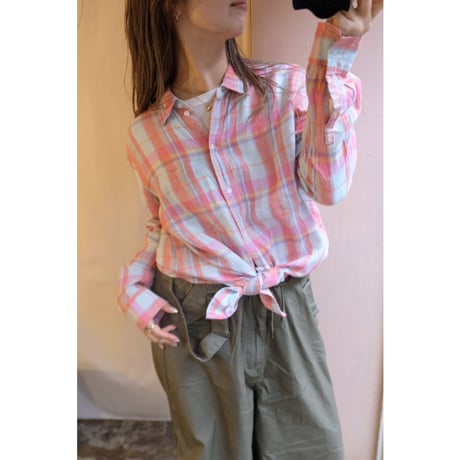 colorful check shirt
