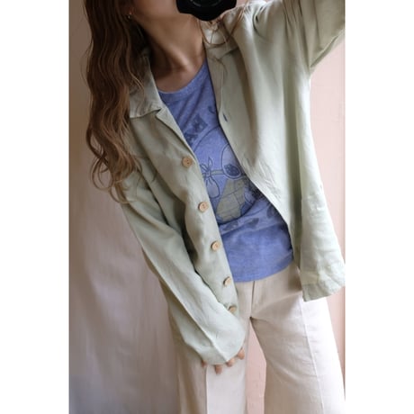 mint green jacket
