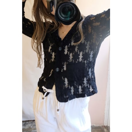 black flower jacket