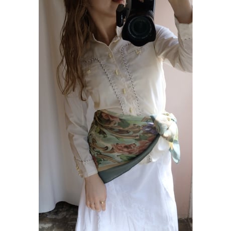 vintage ivory design shirt